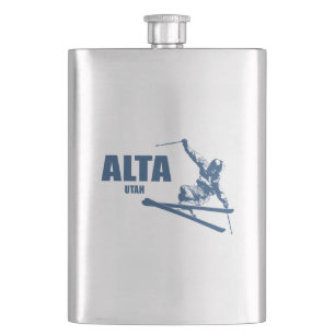 Alta Utah skidåkare Fickplunta