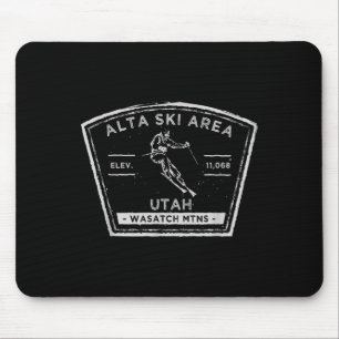 Alta Utah Snö Skiing Musmatta
