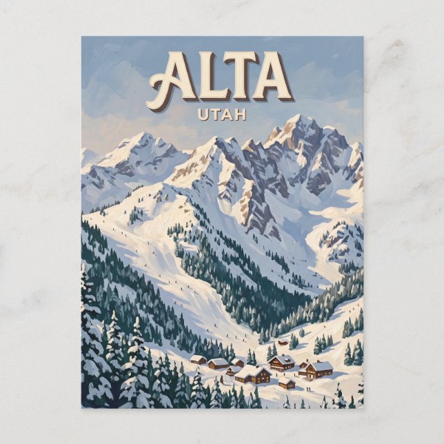Alta Utah Vykort (Framsida)