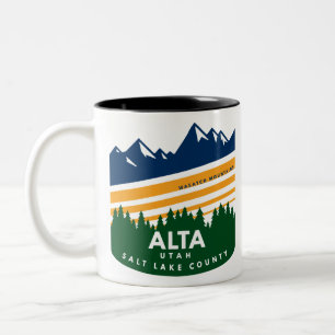Alta Utah Wasatch-bergen Två-Tonad Mugg