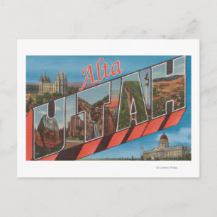 Alta, UtahLarge Brev ScenesAlta, UT Vykort