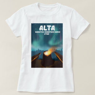 Alta Wasatch Mountain Range Utah T Shirt