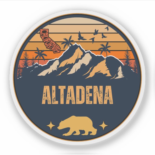 Altadena, Kalifornien Klistermärken (Framsida)