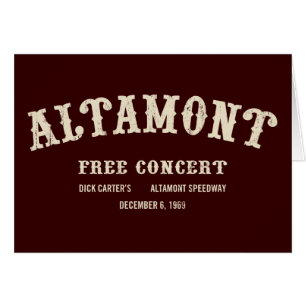 altamont frigör konsert hälsningskort