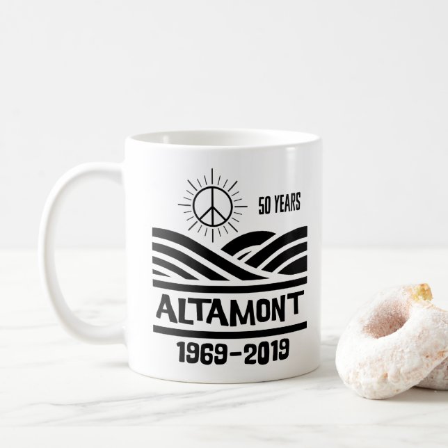 Altamont Speedway 1969-2019 50-årsjubileum Kaffemugg (Med munk)