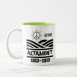 Altamont Speedway 1969-2019 50-årsjubileum Två-Tonad Mugg