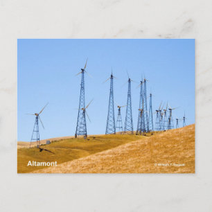 Altamont Windmills California Products Vykort