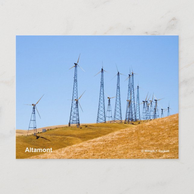 Altamont Windmills California Products Vykort (Framsida)