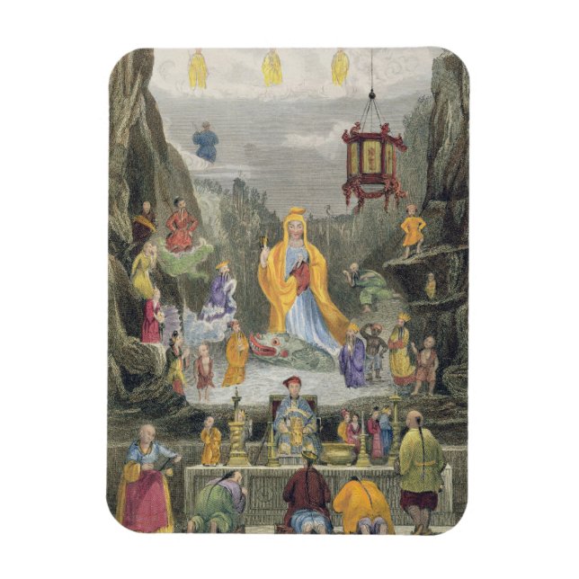 Altar Biet i "Yun Stzoo Stzee"-templet, Ting- Magnet (Vertikal)