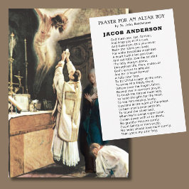 Altar Boy Prayer för katolska Priest Vocations Anteckningskort