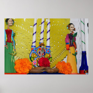 Altar Catrinas Poster
