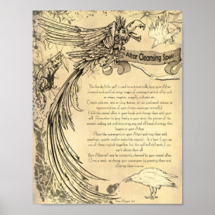 ALTAR CLEANSING SPELL POSTER