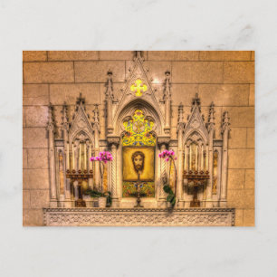 Altar från Heliga Ansikte St Patrick katedral NY Helg Vykort