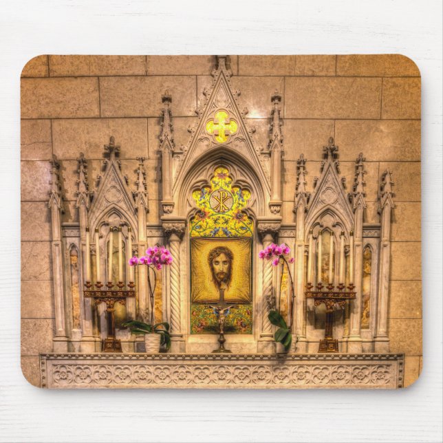 Altar från Heliga Ansikte St Patrick katedral NY Musmatta (Framsidan)