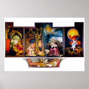 Altar från Mathis Gothart Grünewald Poster