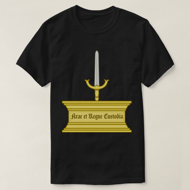 Altar och Sword Badge från Mary I T Shirt (Design framsida)