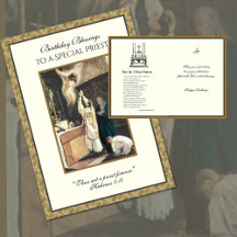 Altar Server för katolsk präst på födelsedagen