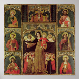 Altarbit of the Virgin of the Rosary, 1500 Poster
