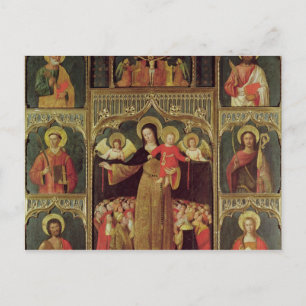 Altarbit of the Virgin of the Rosary, 1500 Vykort