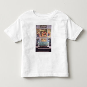 Altare med en Triptych som visar Tee