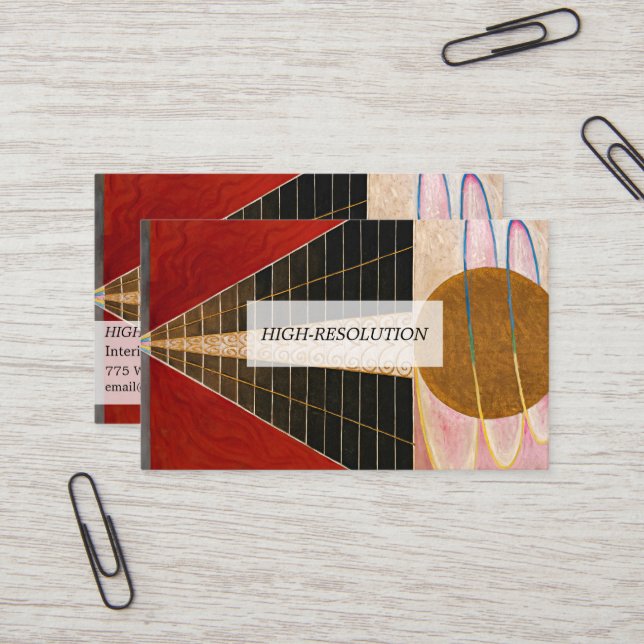 Altarpart, Group X, No.2 av Hilma af Klint Visitkort (Fram/Back In Situ)