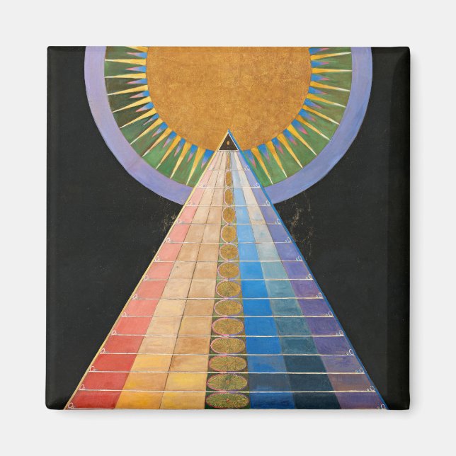 Altarpart, grupp X, nr 1 av Hilma af Klint Magnet (Framsidan)