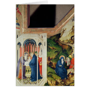 Altarpiece av Chartreusen de Champmol Hälsningskort