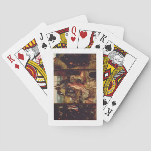 Altarpiece av enslingarna (olja på panel) casinokort