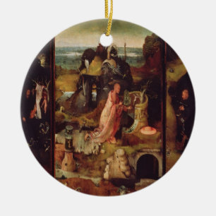 Altarpiece av enslingarna (olja på panel) julgransprydnad keramik