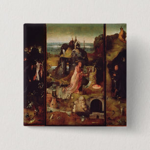 Altarpiece av enslingarna (olja på panel) knapp