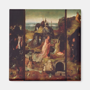Altarpiece av enslingarna (olja på panel) magnet