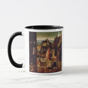 Altarpiece av enslingarna (olja på panel) mugg