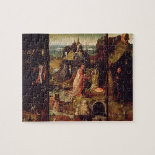 Altarpiece av enslingarna (olja på panel) pussel