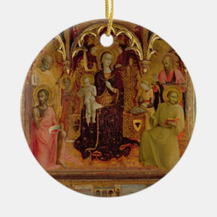 Altarpiece av Madonnaen av snön, c.1430-32 ( Julgransprydnad Keramik