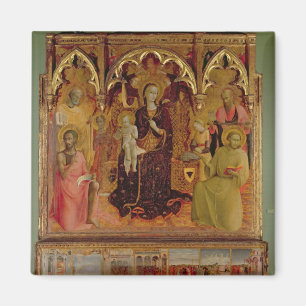 Altarpiece av Madonnaen av snön, c.1430-32 ( Magnet