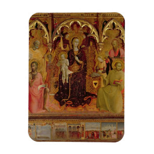 Altarpiece av Madonnaen av snön, c.1430-32 ( Magnet