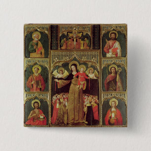 Altarpiece av oskulden av radbandet, c.1500 knapp