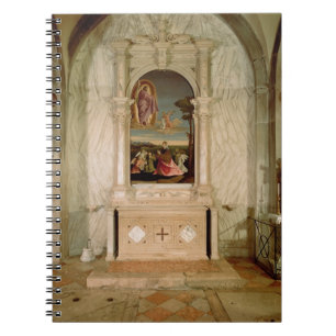Altarpiece för St. Christina Anteckningsbok Med Spiral