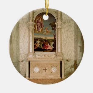 Altarpiece för St. Christina Julgransprydnad Keramik