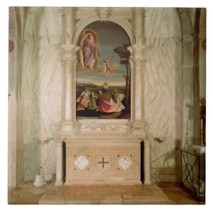 Altarpiece för St. Christina Kakelplatta