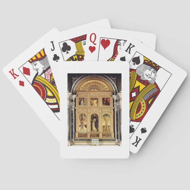 Altarpiece för St. Vincent Ferrer, c.1465 Kortlek (Baksidan)