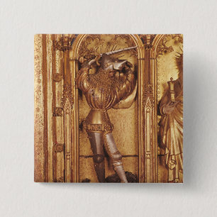 Altarpiecen av Crucifixion, specificerar av St. Knapp