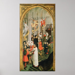 Altarpiecen för sju Sacraments Poster