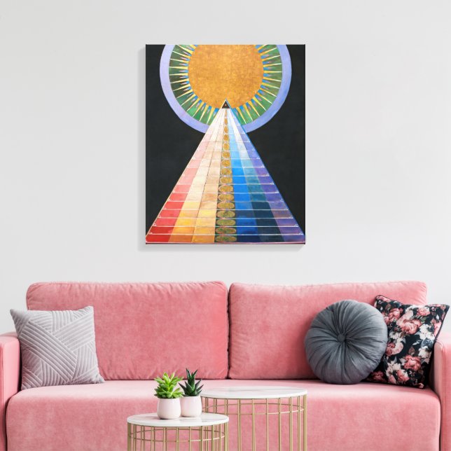 Altartavla 1 | Hilma af Klint | Canvastryck (Insitu (Vardagsrum))