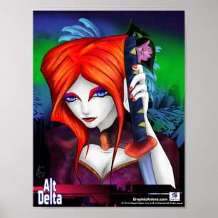 AltDelta Art-serien : Shiki med Sword Poster