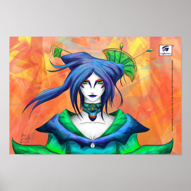 AltDelta : Blue Geisha Poster (Framsidan)