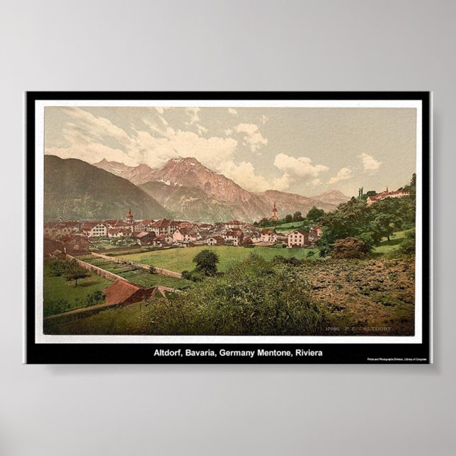 Altdorf, Bayern, Tyskland Poster (Framsidan)