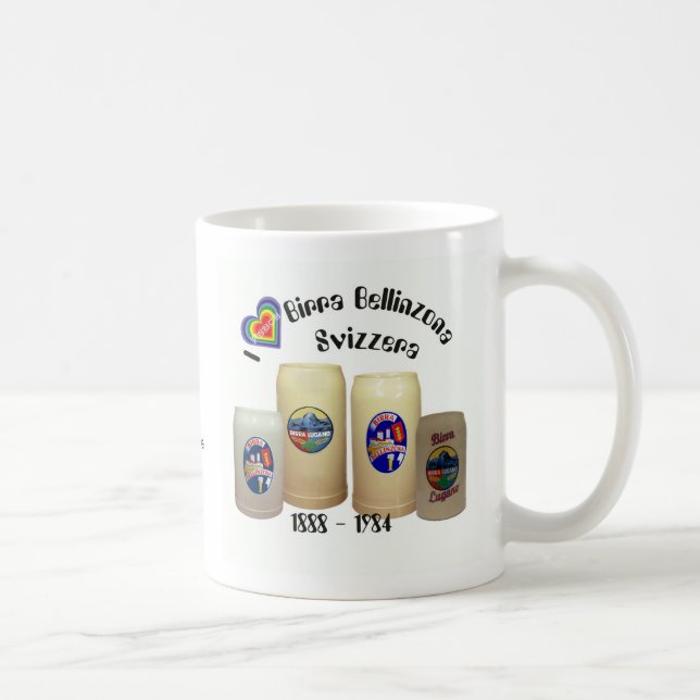 Alte Schweizer Bier Brewerie Tasse Kaffemugg (Höger)