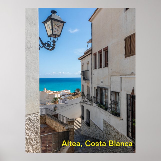 Altea, Cost Blanca, Spanien Poster (Framsidan)
