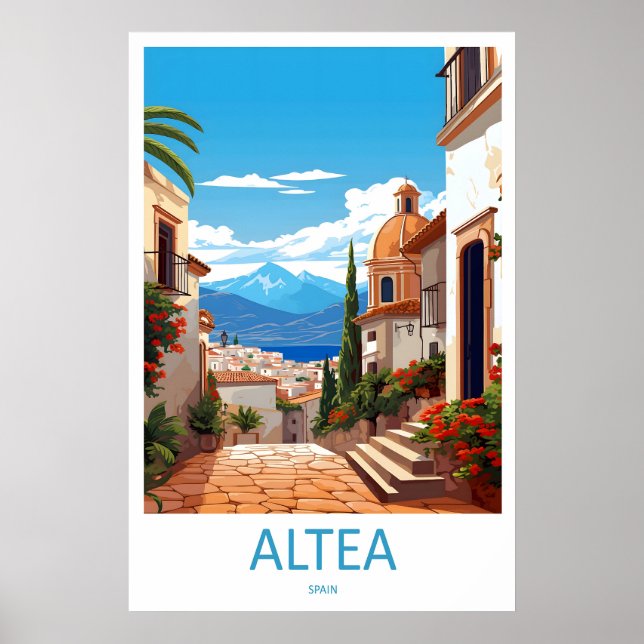 Altea Vintage Resa Poster Skid Nationalpark (Framsidan)